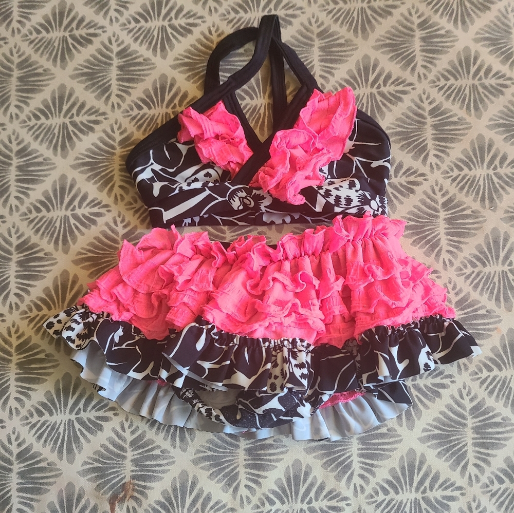 Baby Pink Ruffle swim suit